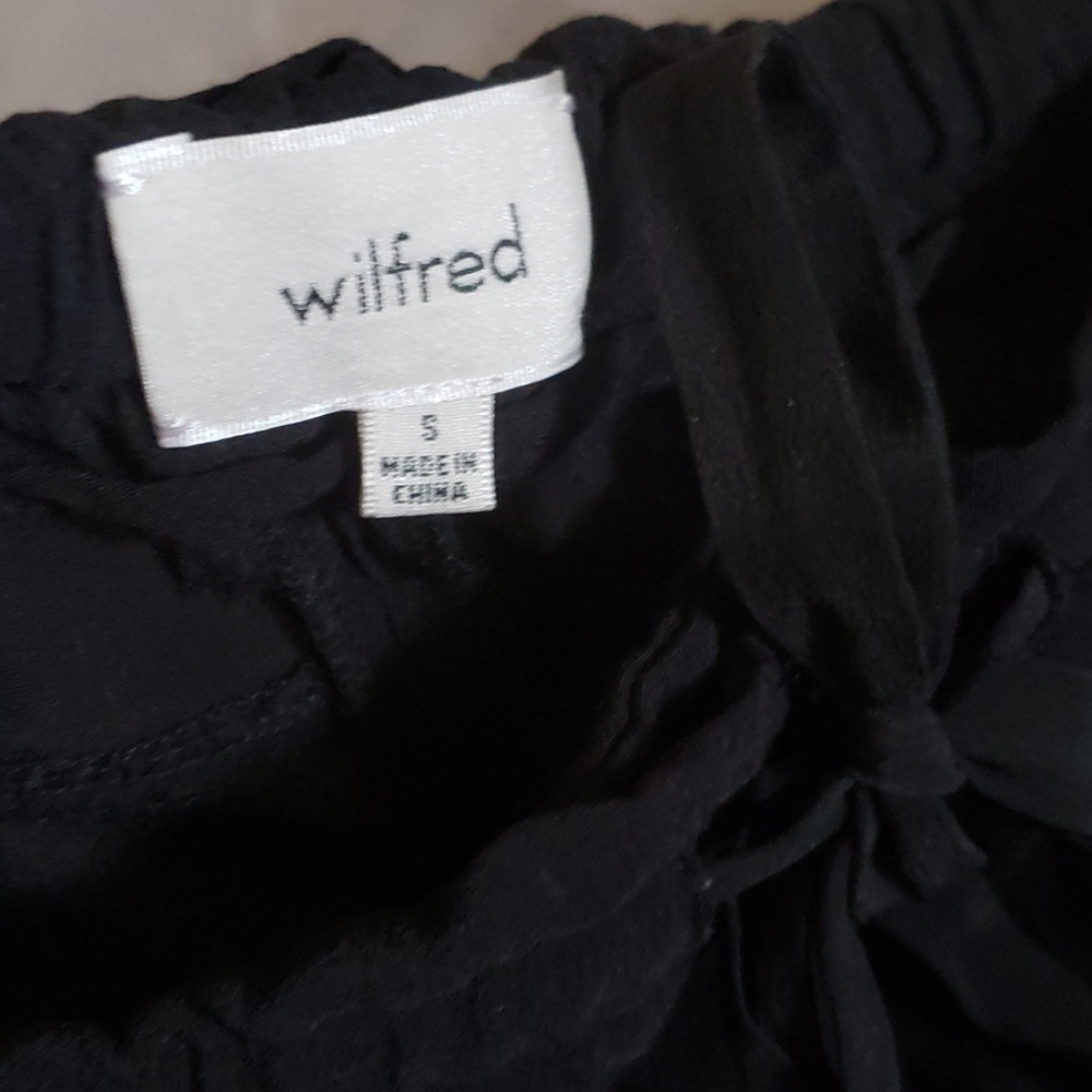 ARITZIA WILFRED BLACK PANTS SMALL - Picture 10 of 16